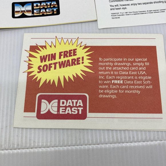 RoboCop PC Computer Game Apple iie, iic, iiGS Complete DATA EAST Vintage 1988 - Picture 11 of 11